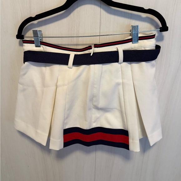 Maeve White Skirt with Navy and Red Accents Size Medium LIKE NEW - Picture 6 of 7